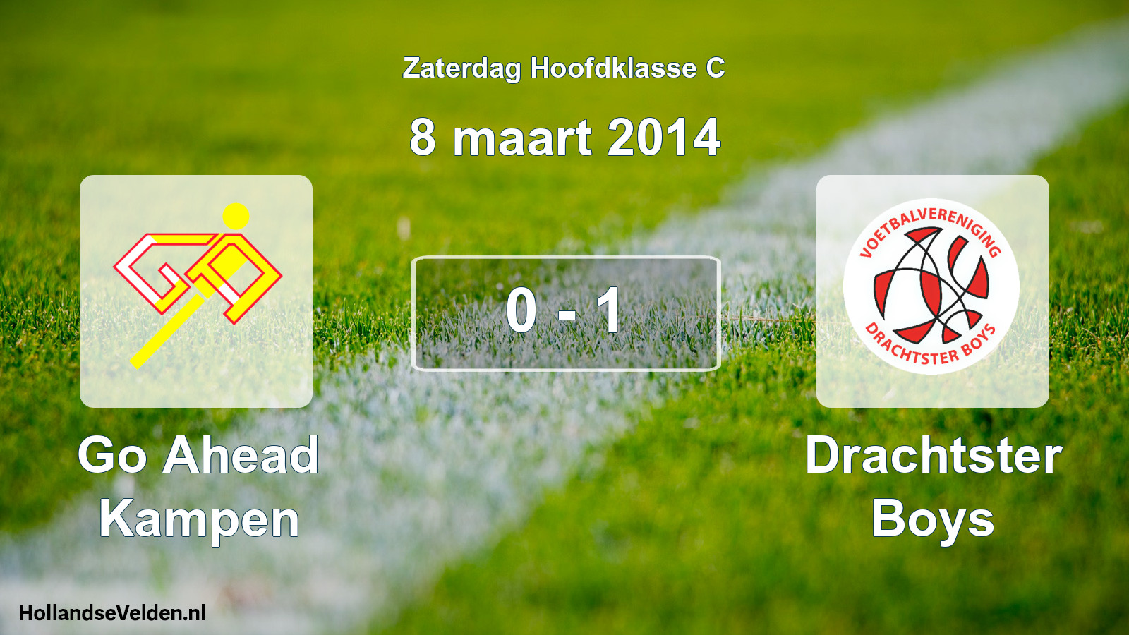 Total number of matches played: Go Ahead Kampen - Drachtster Boys 0 - 1 (8 March 2014)