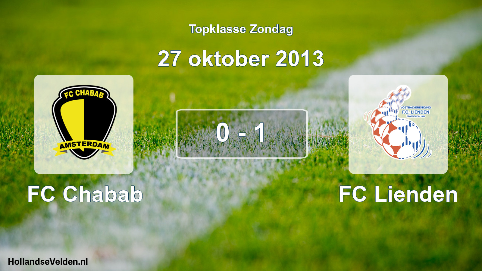 Total number of matches played: FC Chabab - FC Lienden 0 - 1 (27 October 2013)