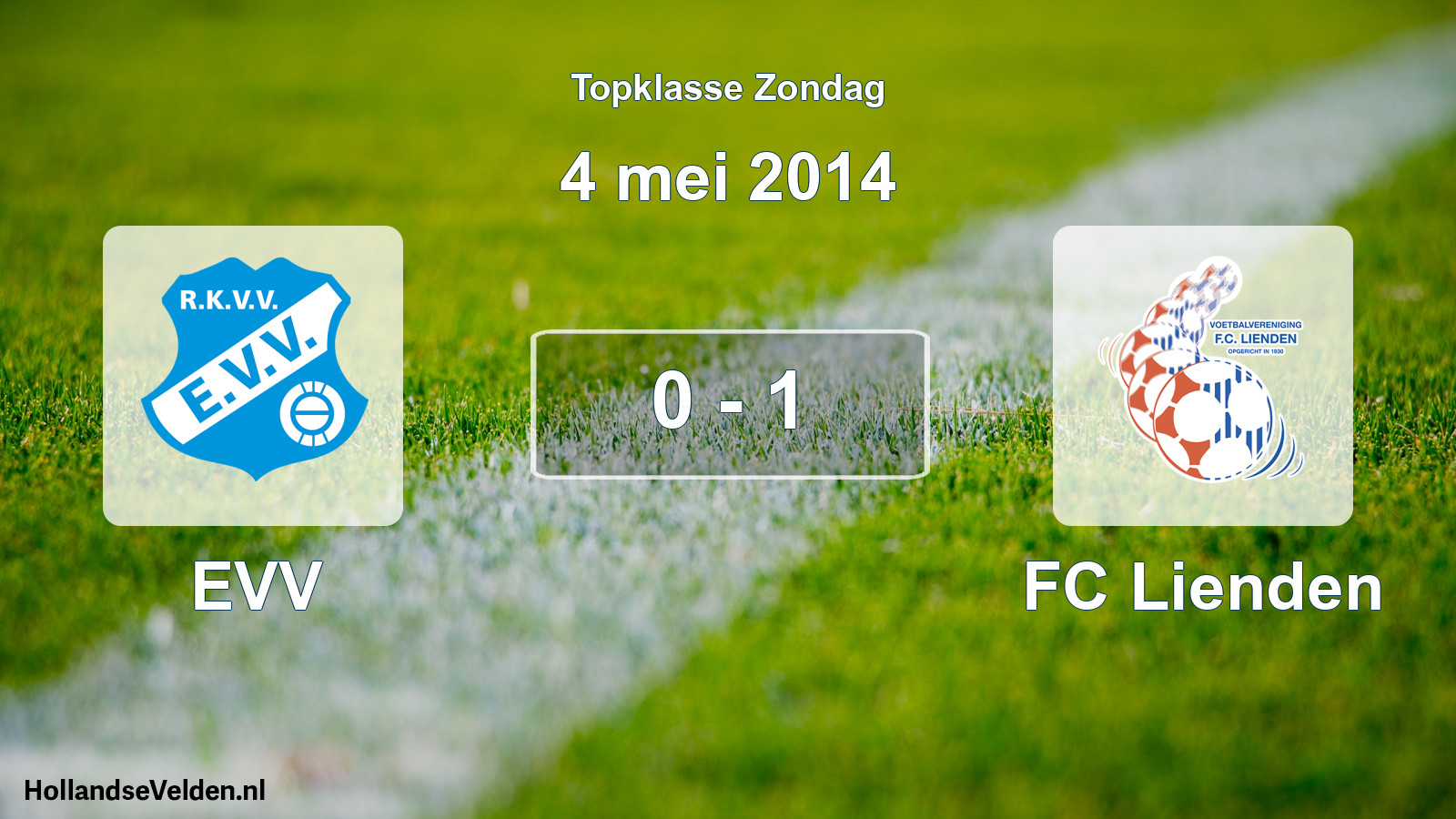 Total number of matches played: EVV - FC Lienden 0 - 1 (4 May 2014)
