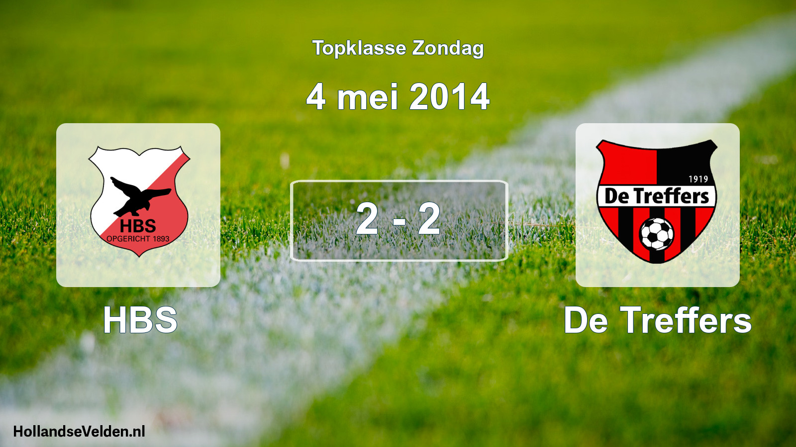 Total number of matches played: HBS - De Treffers 2 - 2 (4 May 2014)