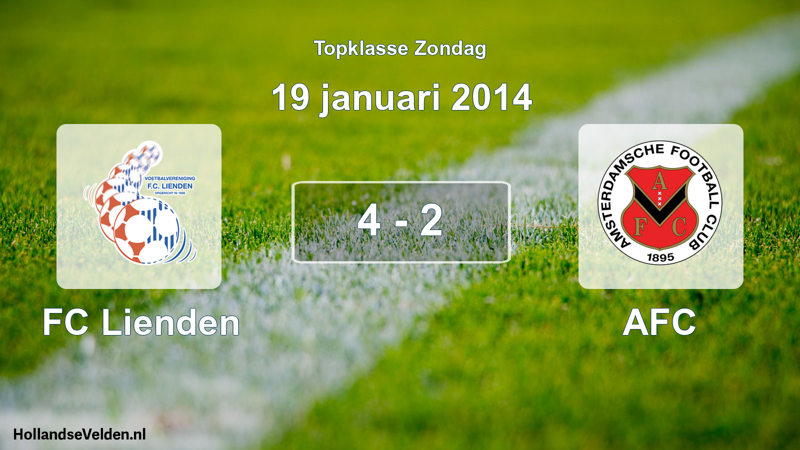 Total number of matches played: FC Lienden - AFC 4 - 2 (19 January 2014)