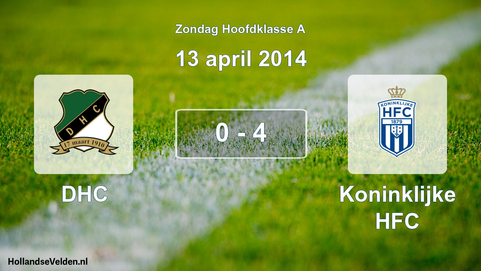Total number of matches played: DHC - Koninklijke HFC 0 - 4 (13 April 2014)