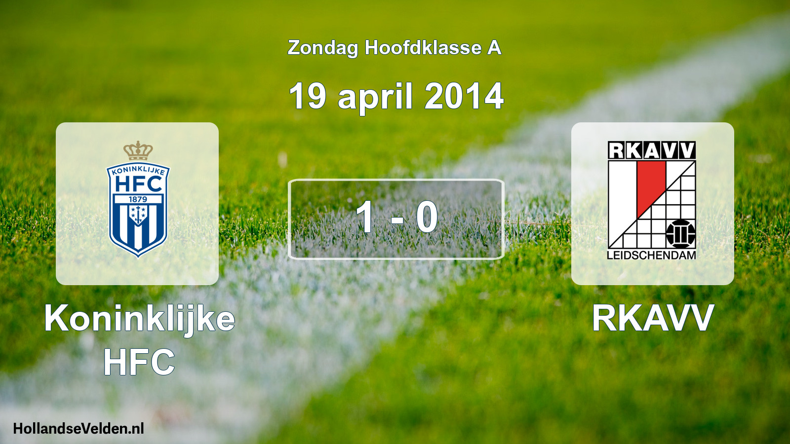 Total number of matches played: Koninklijke HFC - RKAVV 1 - 0 (19 April 2014)