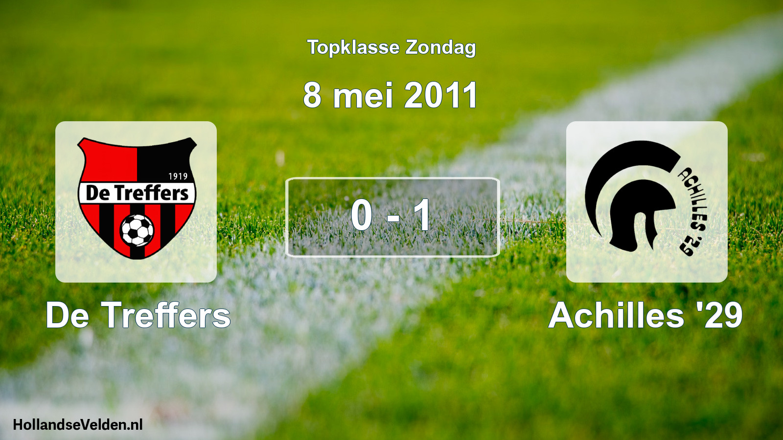 Total number of matches played: De Treffers - Achilles '29 0 - 1 (8 May 2011)