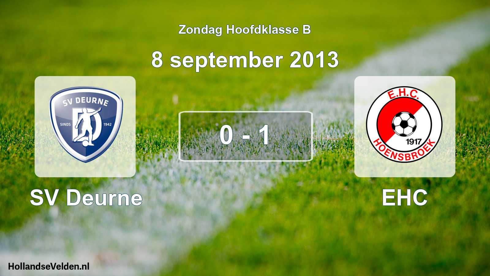 Total number of matches played: SV Deurne - EHC 0 - 1 (8 September 2013)