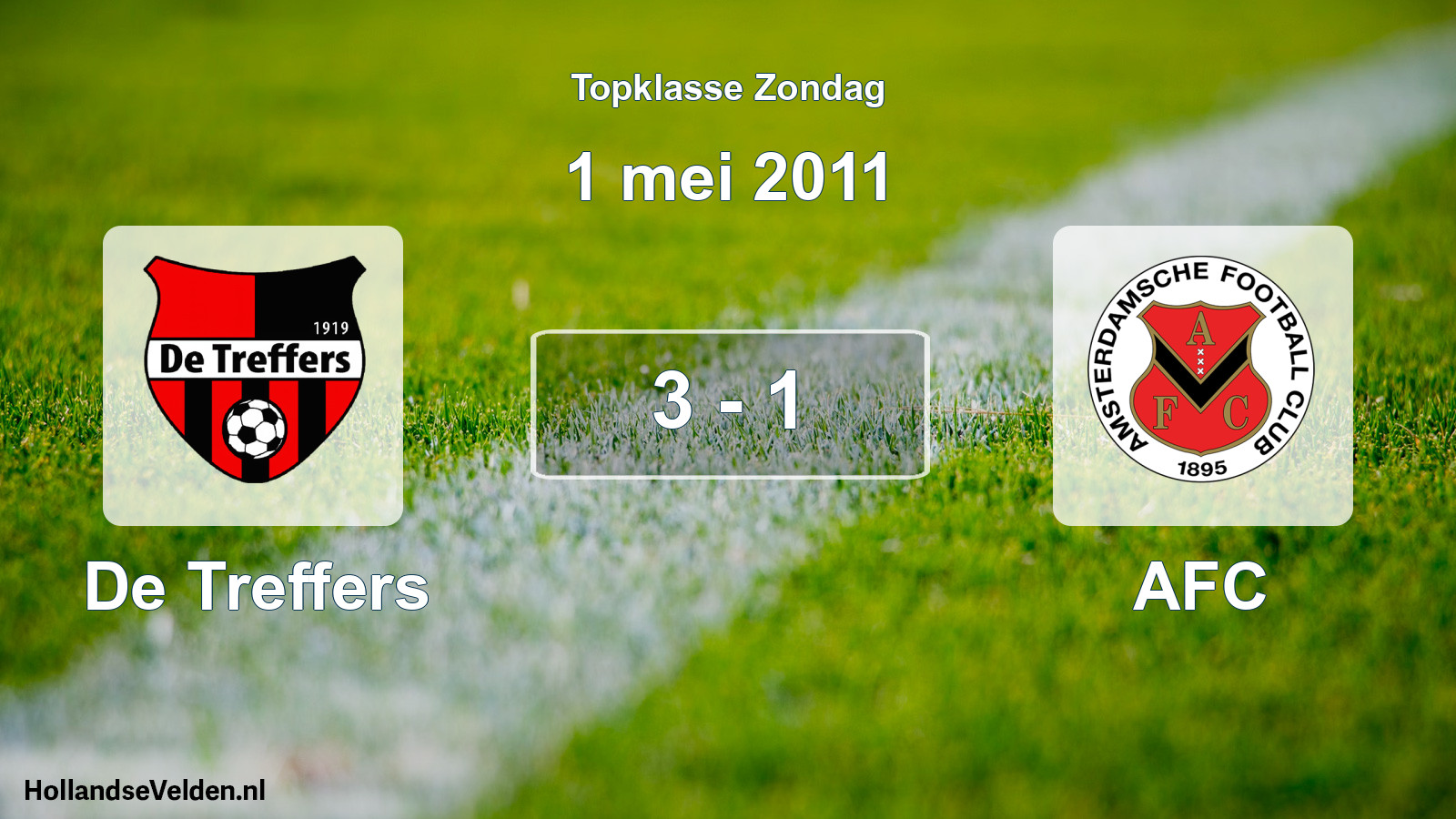 Total number of matches played: De Treffers - AFC 3 - 1 (1 May 2011)