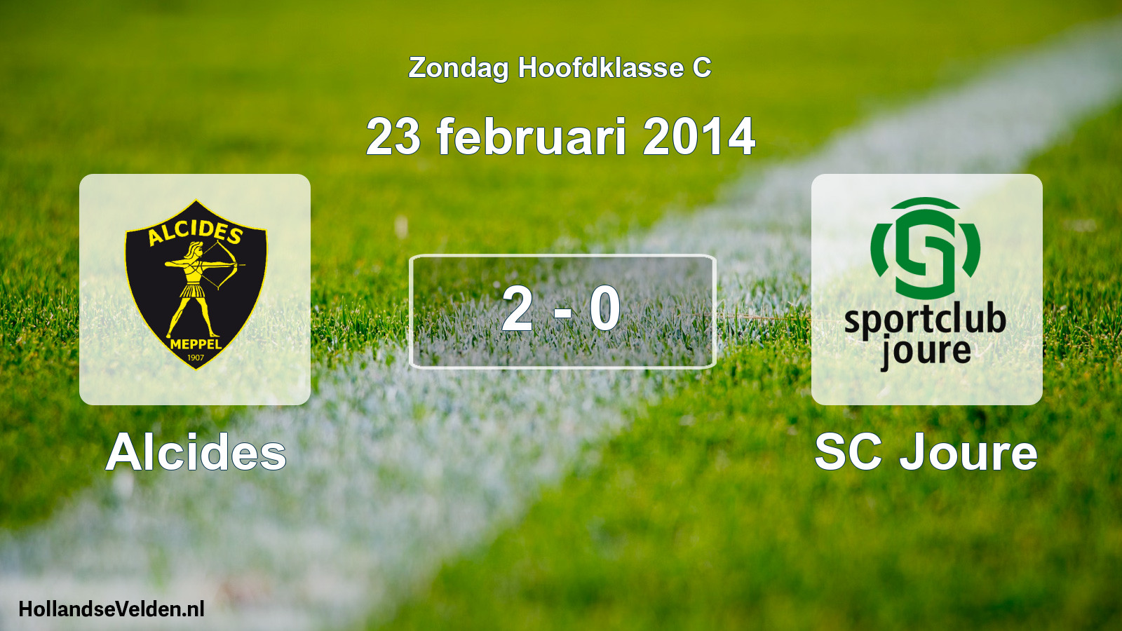 Total number of matches played: Alcides - SC Joure 2 - 0 (23 February 2014)
