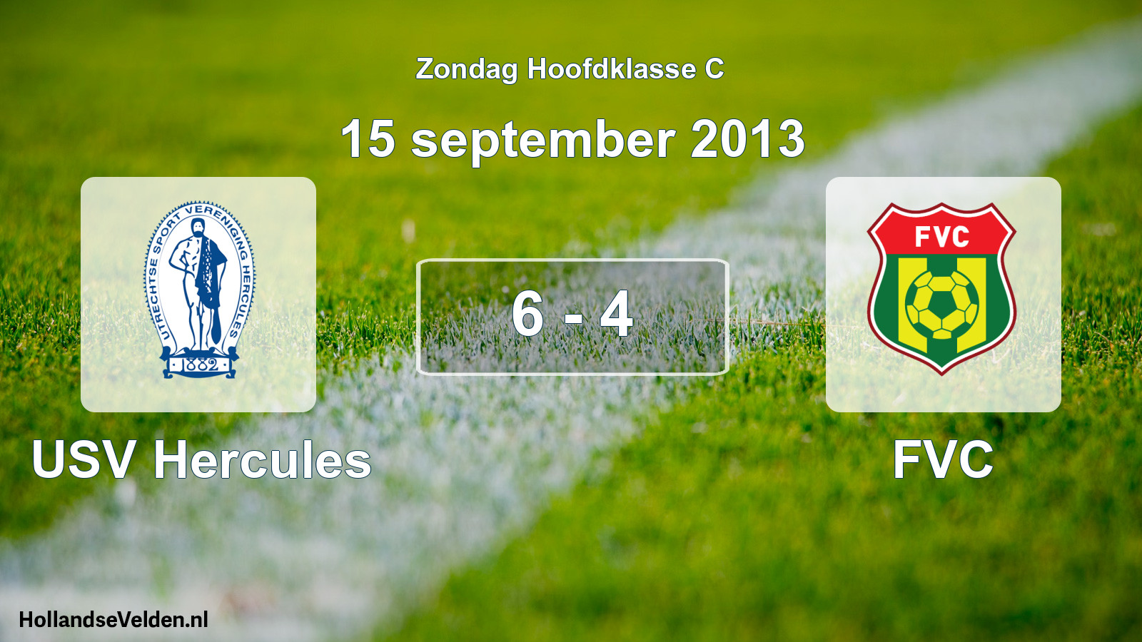 Total number of matches played: USV Hercules - FVC 6 - 4 (15 September 2013)