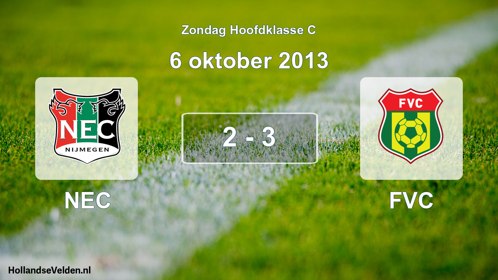 Total number of matches played: NEC - FVC 2 - 3 (6 October 2013)