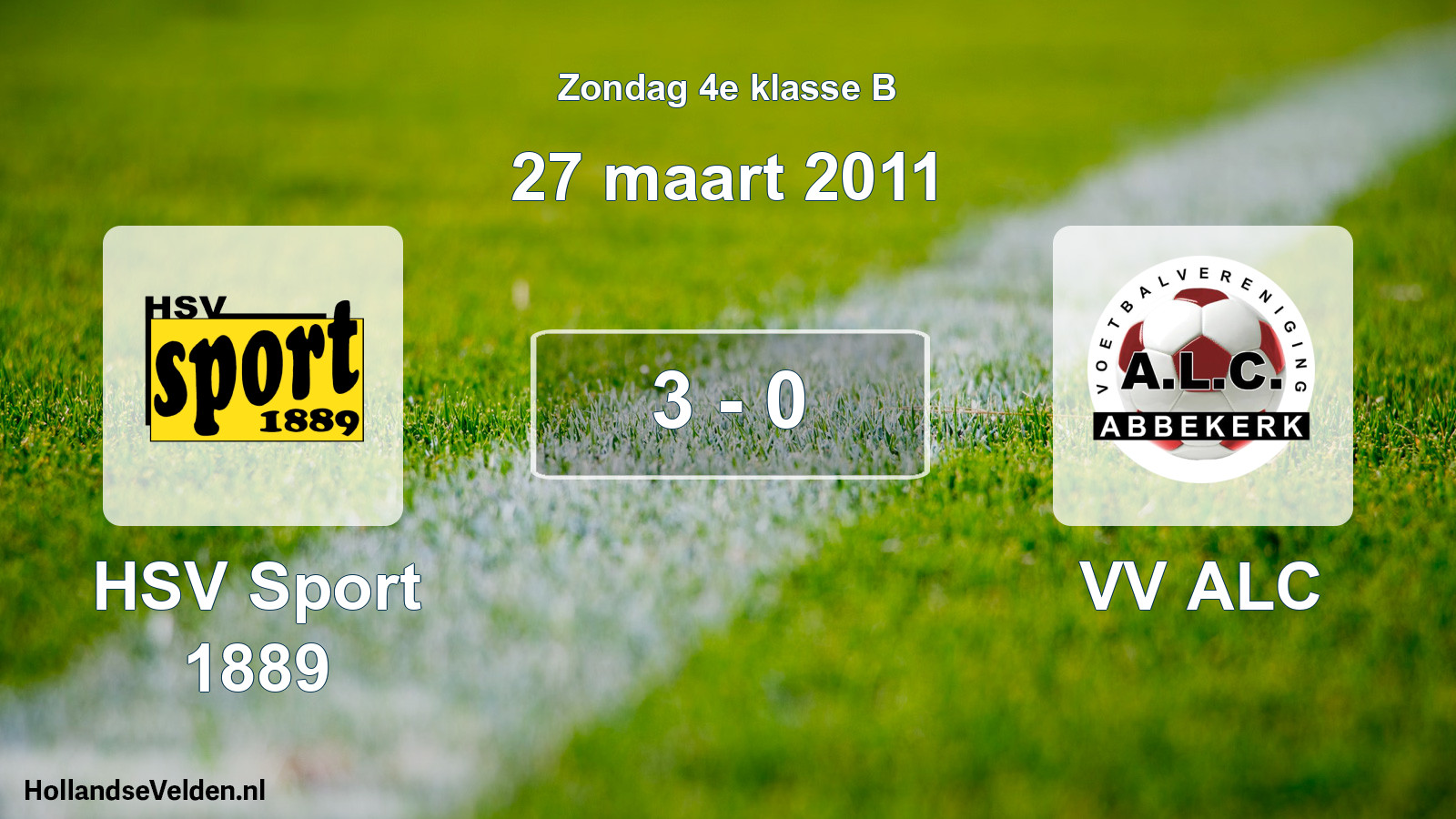 Total number of matches played: HSV Sport 1889 - VV ALC 3 - 0 (27 March 2011)