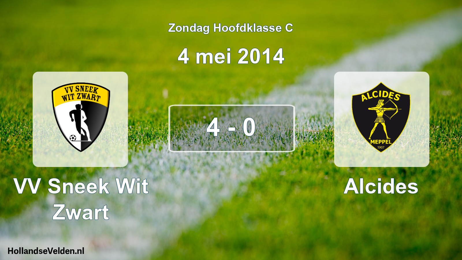 Total number of matches played: VV Sneek Wit Zwart - Alcides 4 - 0 (4 May 2014)