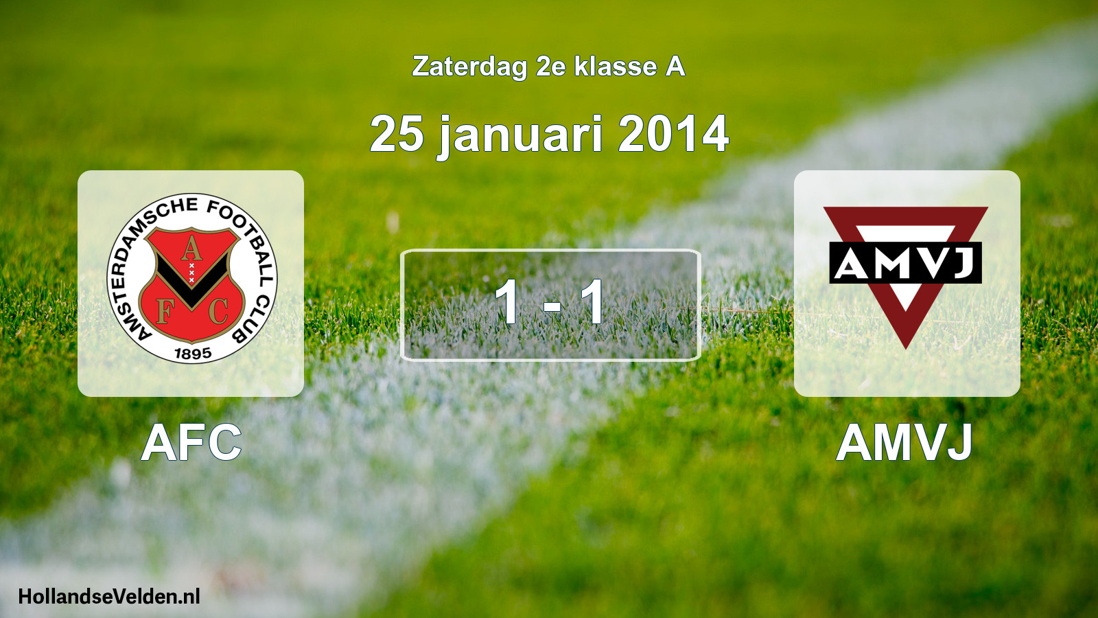 Total number of matches played: AFC - AMVJ 1 - 1 (25 January 2014)