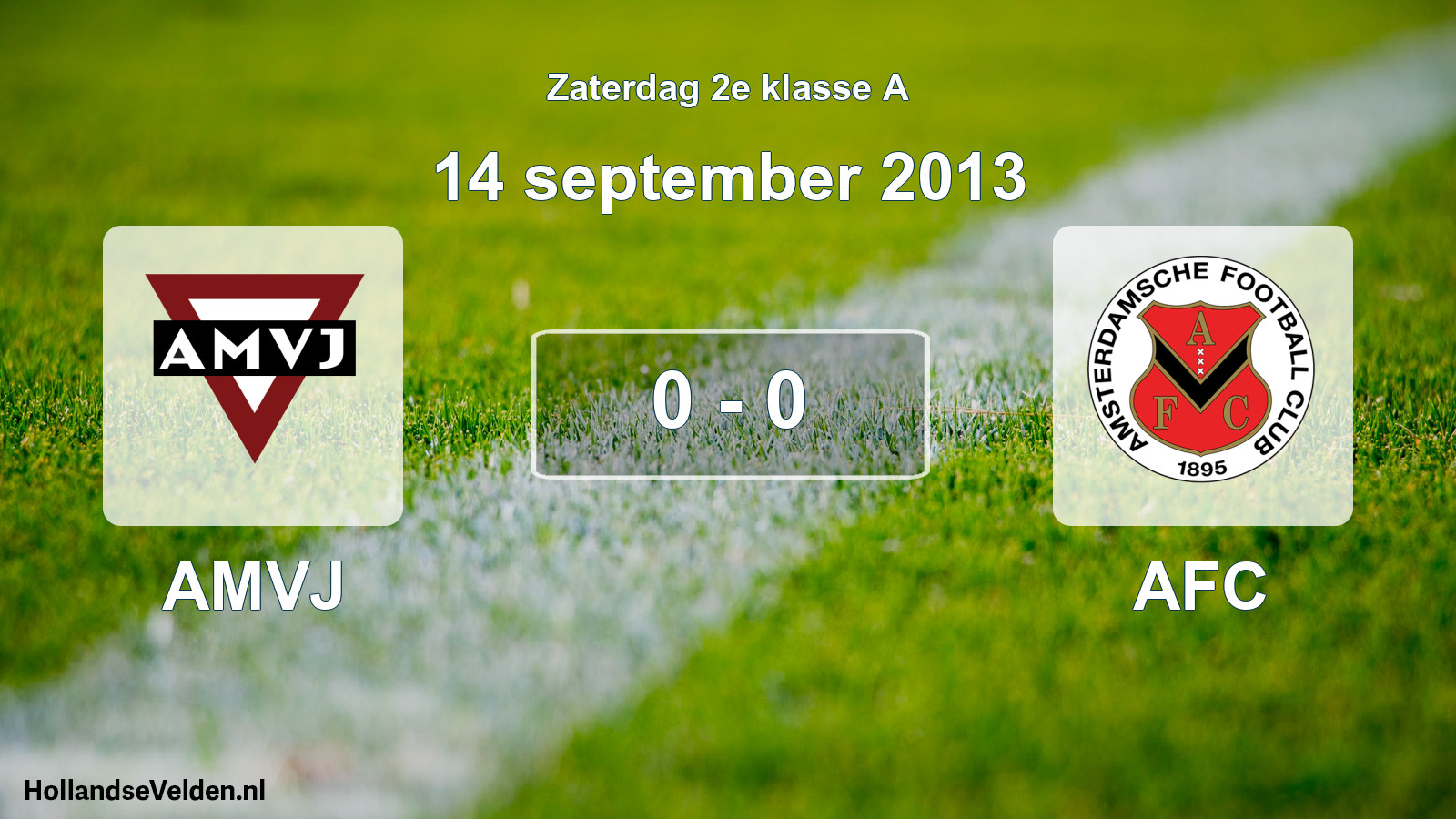 Total number of matches played: AMVJ - AFC 0 - 0 (14 September 2013)