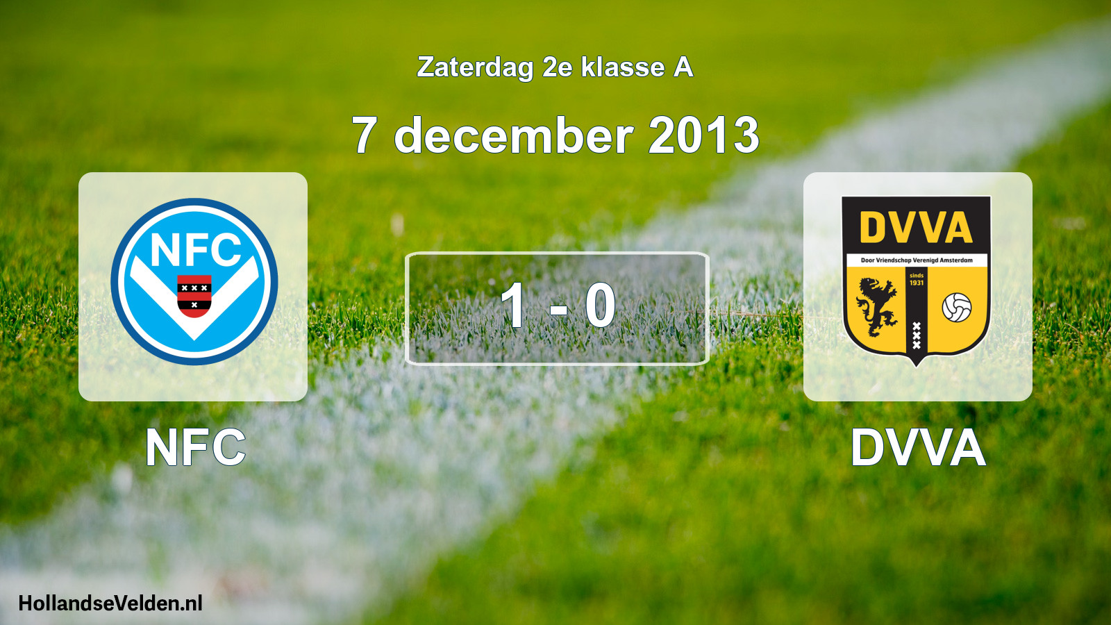 Total number of matches played: NFC - DVVA 1 - 0 (7 December 2013)