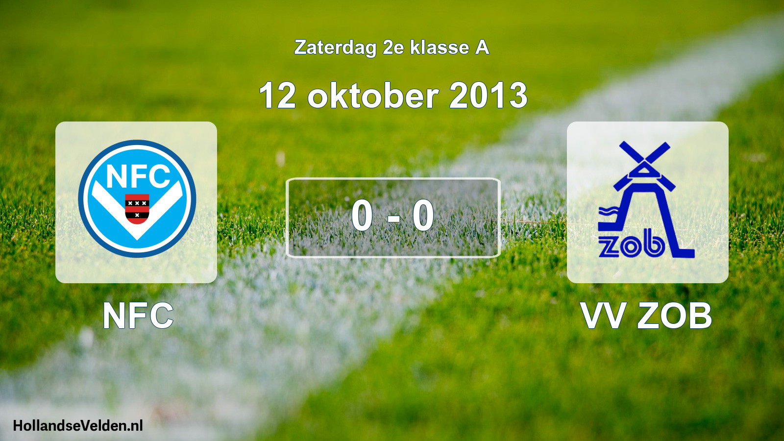 Total number of matches played: NFC - VV ZOB 0 - 0 (12 October 2013)