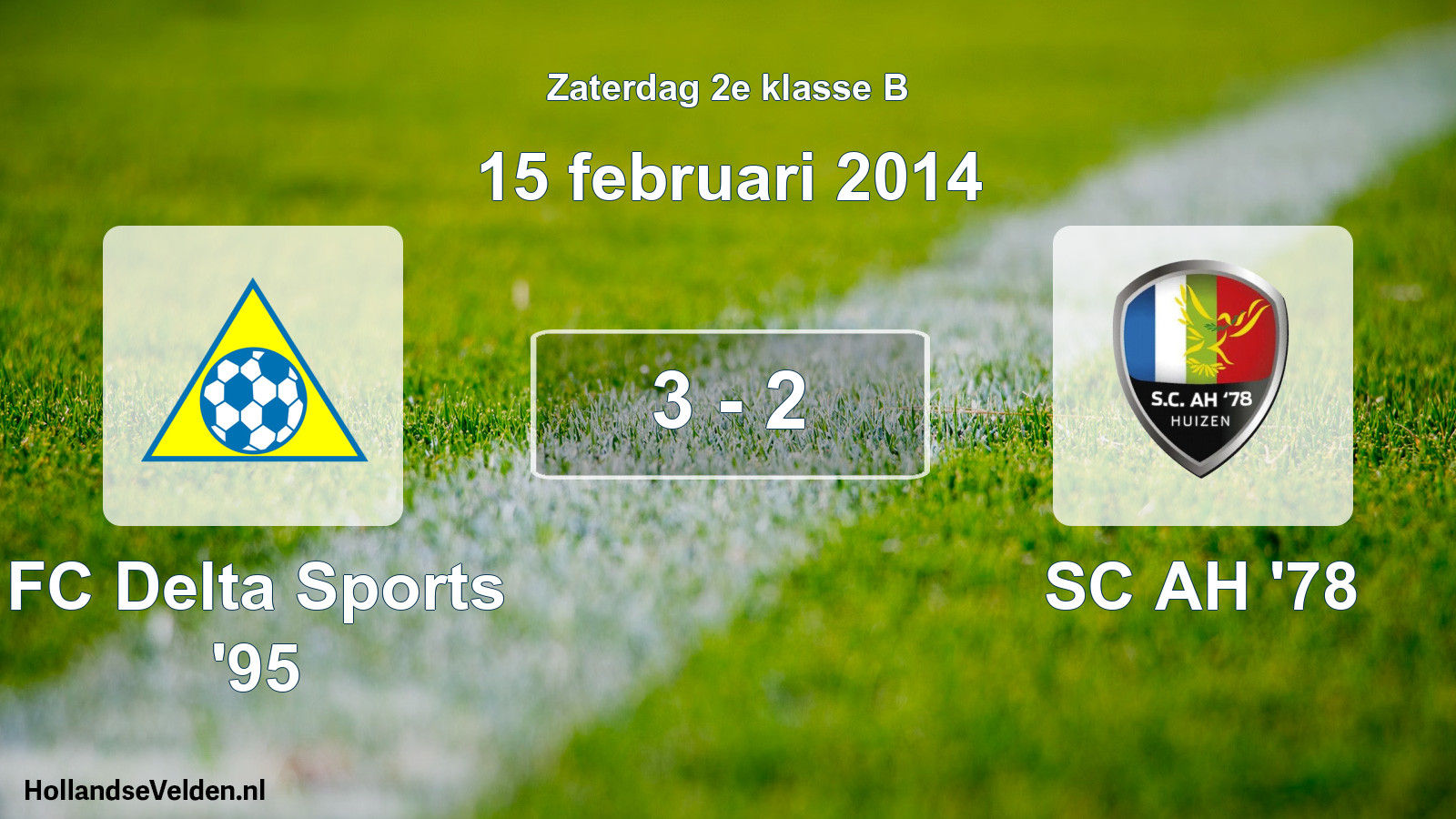 Total number of matches played: FC Delta Sports '95 - SC AH '78 3 - 2 (15 February 2014)