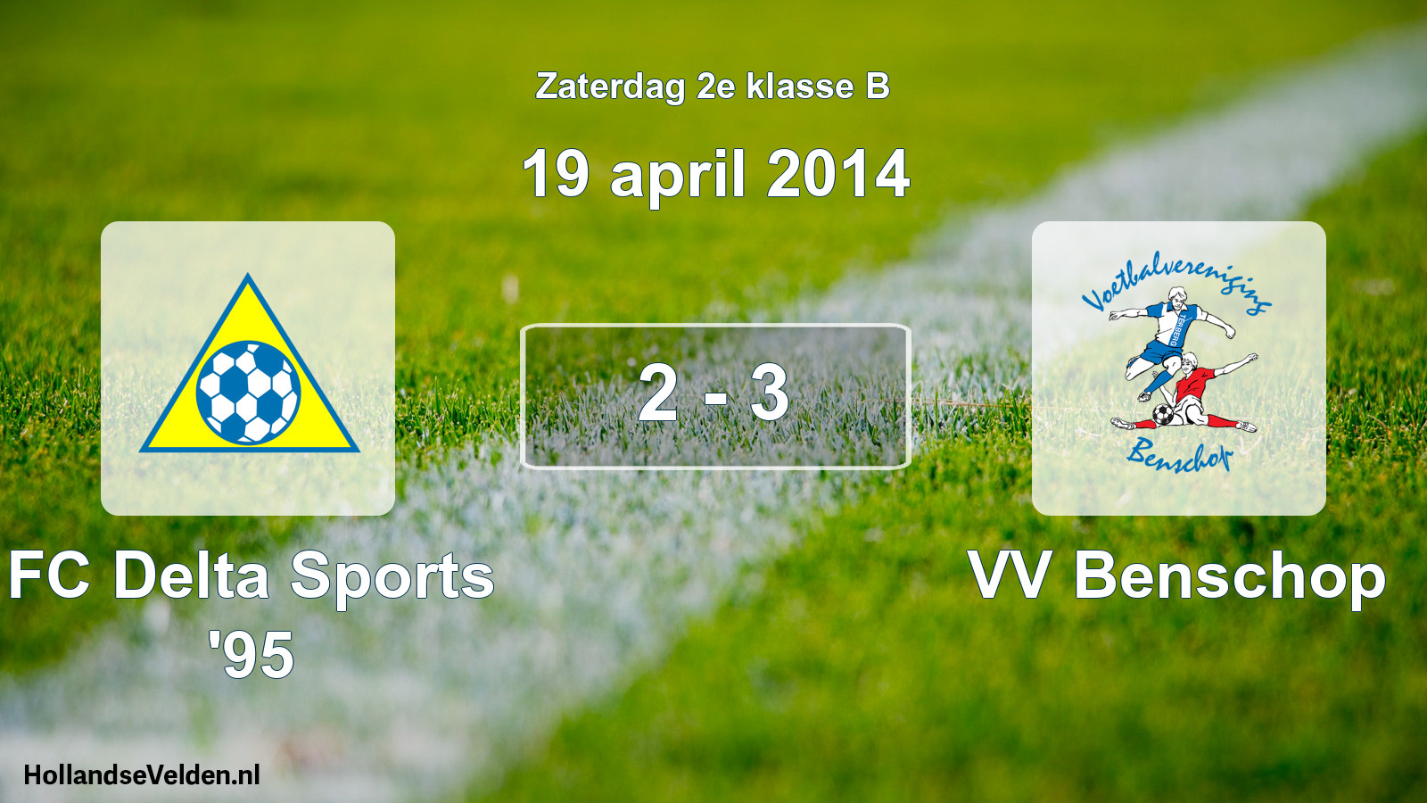 Total number of matches played: FC Delta Sports '95 - VV Benschop 2 - 3 (19 April 2014)