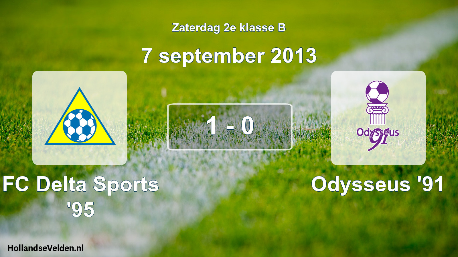 Total number of matches played: FC Delta Sports '95 - Odysseus '91 1 - 0 (7 September 2013)