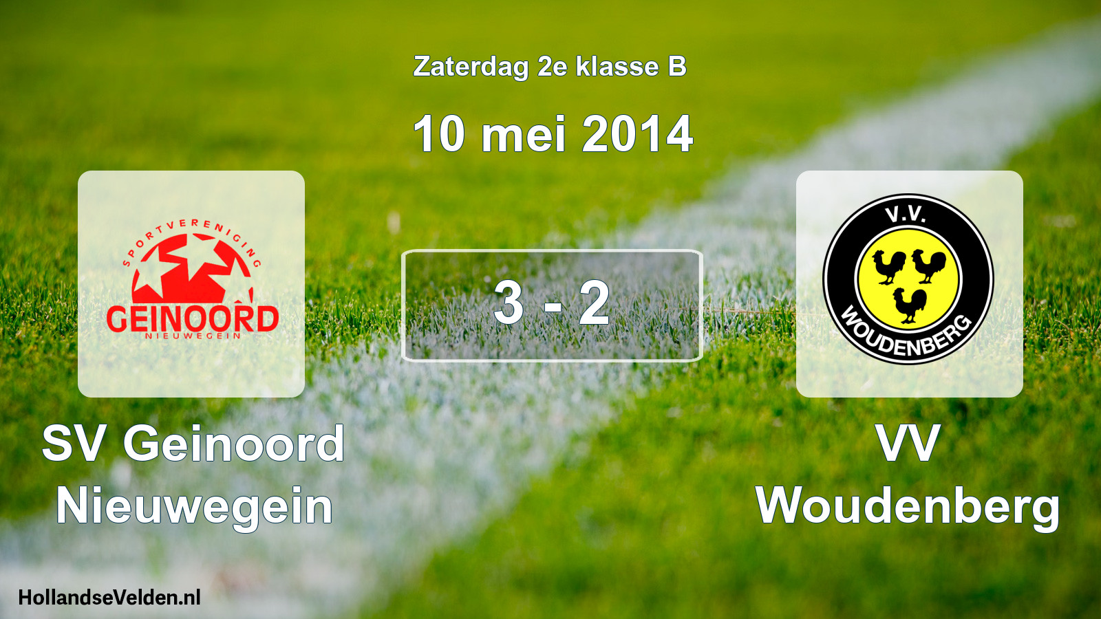 Total number of matches played: SV Geinoord Nieuwegein - VV Woudenberg 3 - 2 (10 May 2014)
