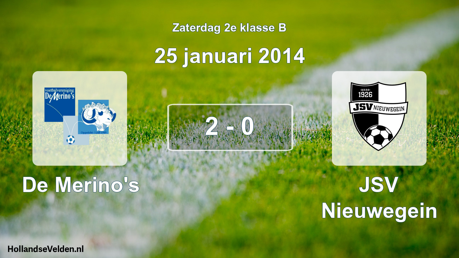 Total number of matches played: De Merino's - JSV Nieuwegein 2 - 0 (25 January 2014)