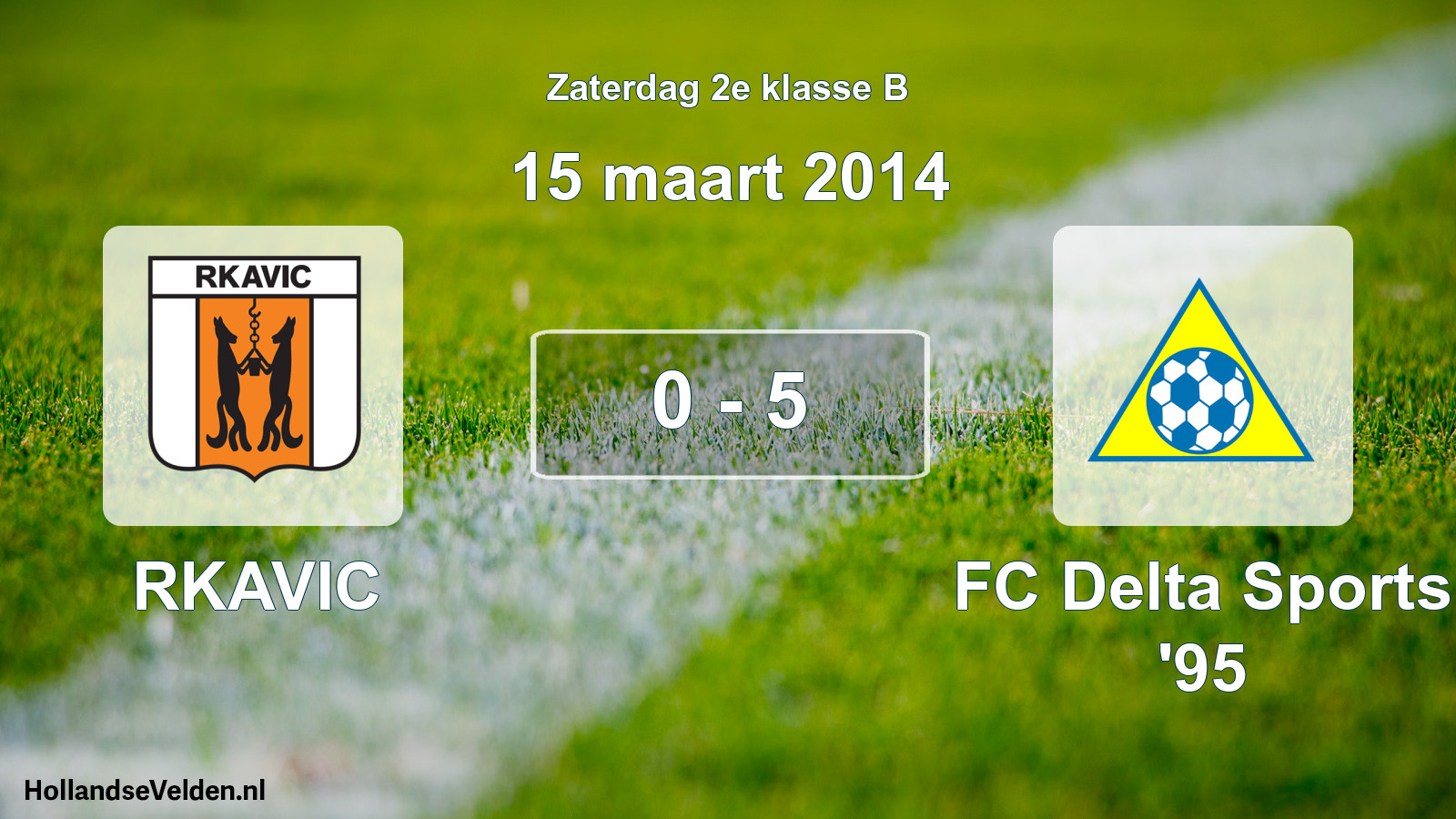 Total number of matches played: RKAVIC - FC Delta Sports '95 0 - 5 (15 March 2014)