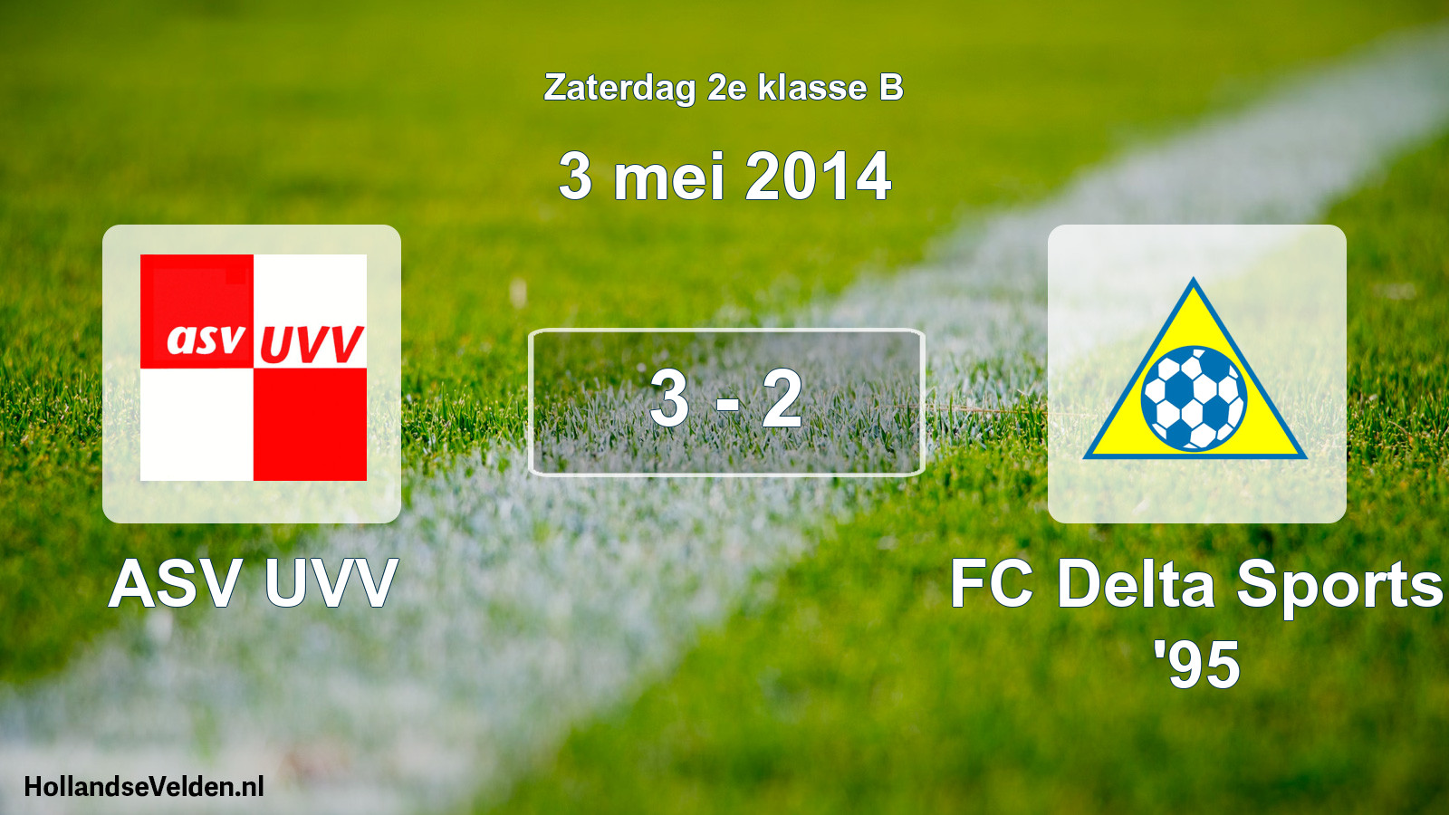 Total number of matches played: ASV UVV - FC Delta Sports '95 3 - 2 (3 May 2014)