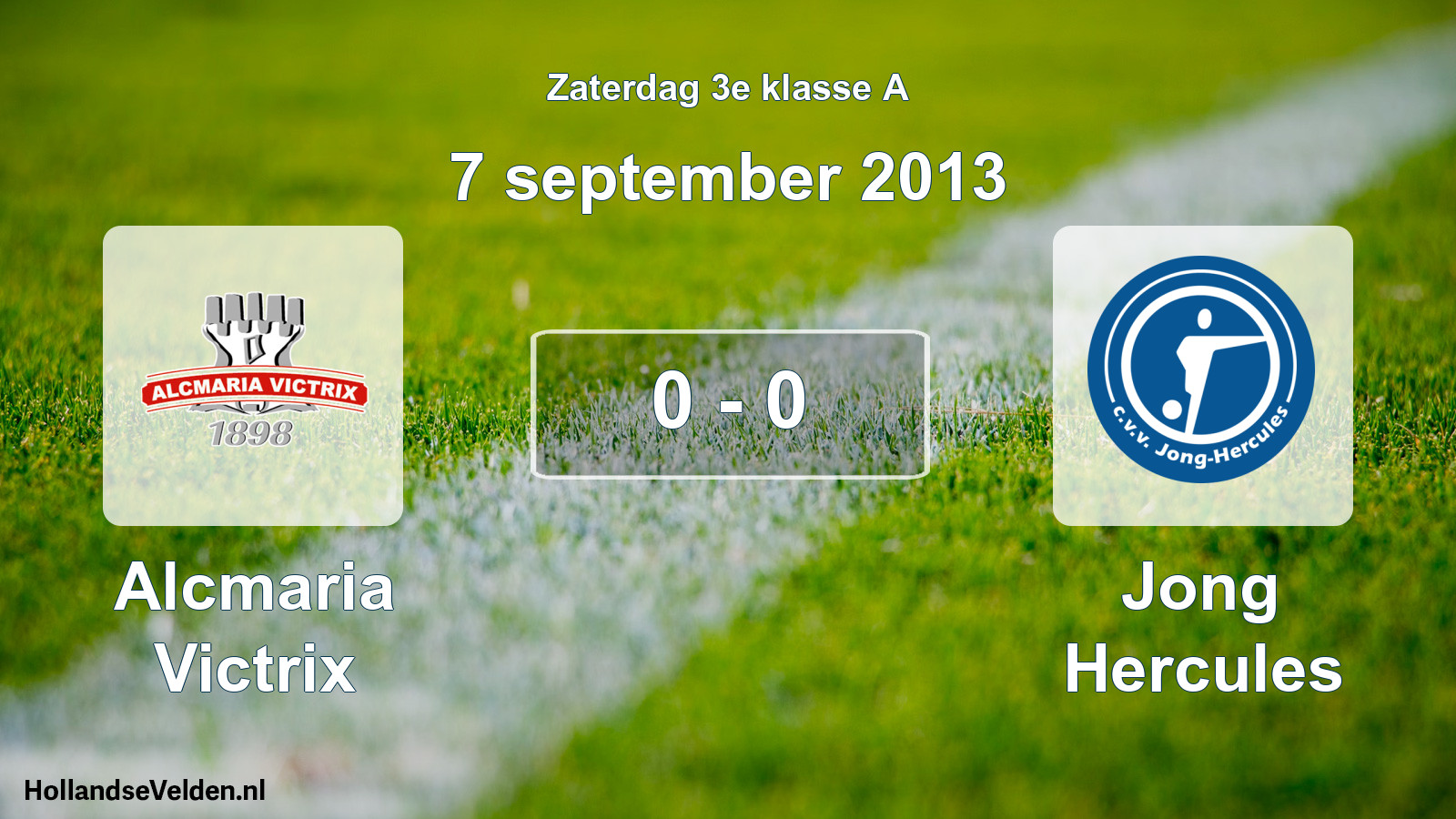 Total number of matches played: Alcmaria Victrix - Jong Hercules 0 - 0 (7 September 2013)