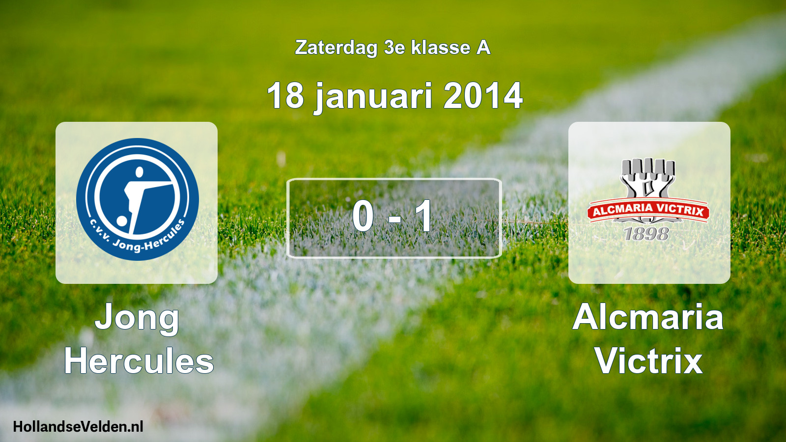 Total number of matches played: Jong Hercules - Alcmaria Victrix 0 - 1 (18 January 2014)