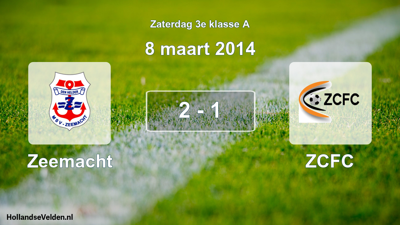 Total number of matches played: Zeemacht - ZCFC 2 - 1 (8 March 2014)