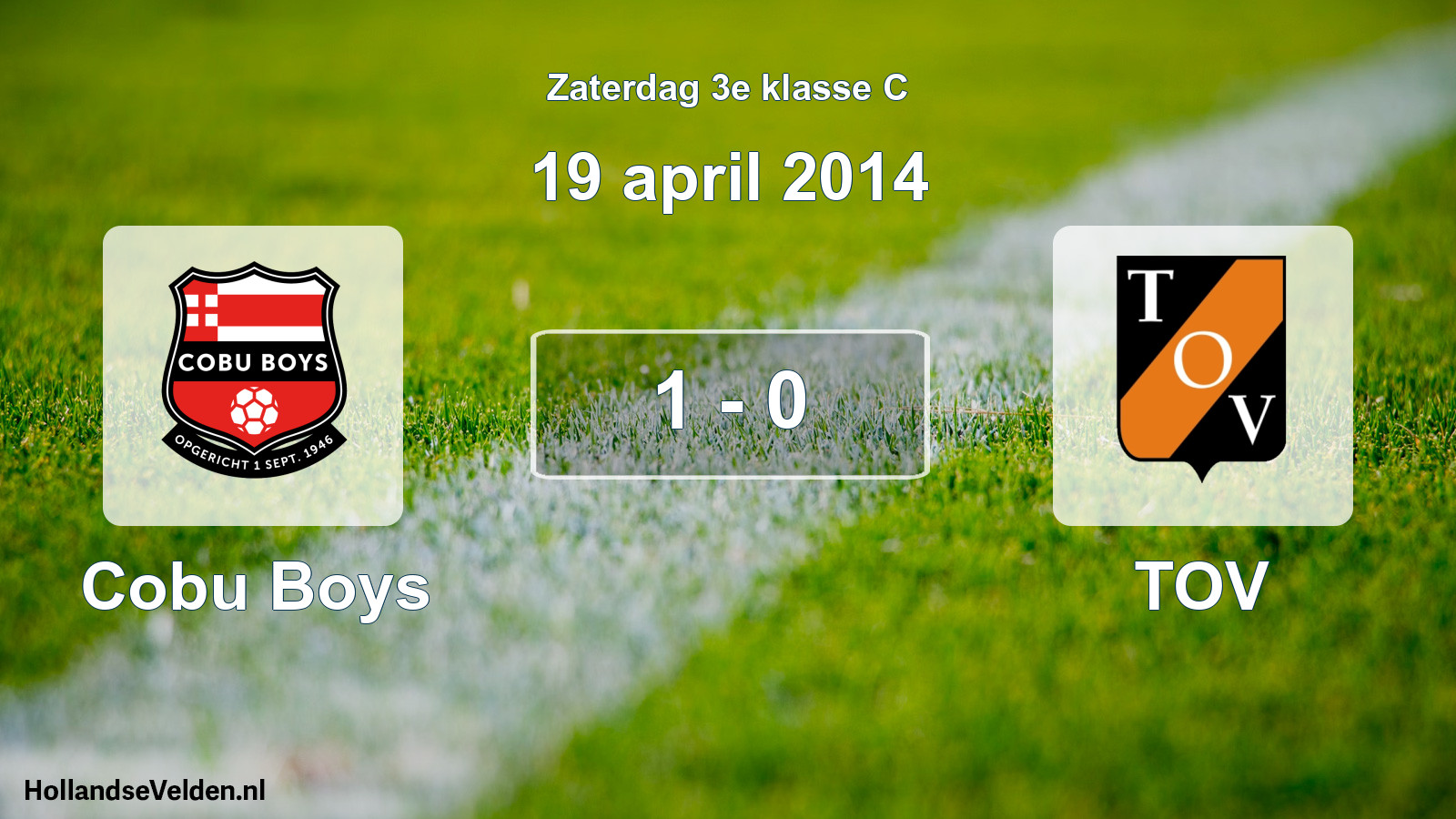 Total number of matches played: Cobu Boys - TOV 1 - 0 (19 April 2014)