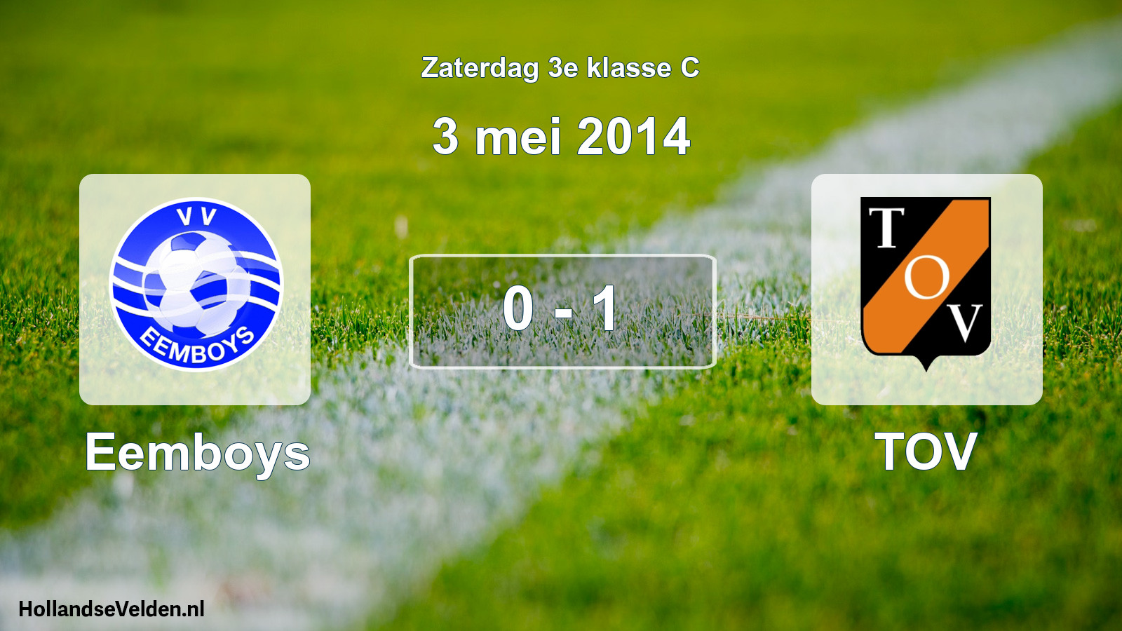Total number of matches played: Eemboys - TOV 0 - 1 (3 May 2014)