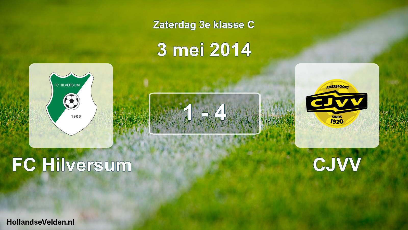 Total number of matches played: FC Hilversum - CJVV 1 - 4 (3 May 2014)