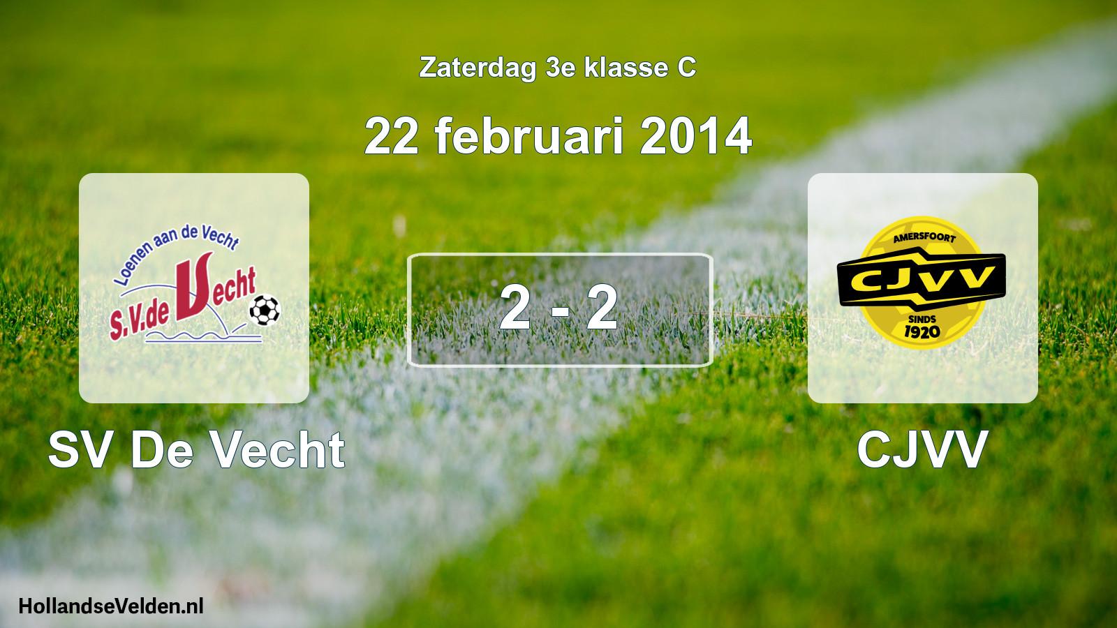 Total number of matches played: SV De Vecht - CJVV 2 - 2 (22 February 2014)