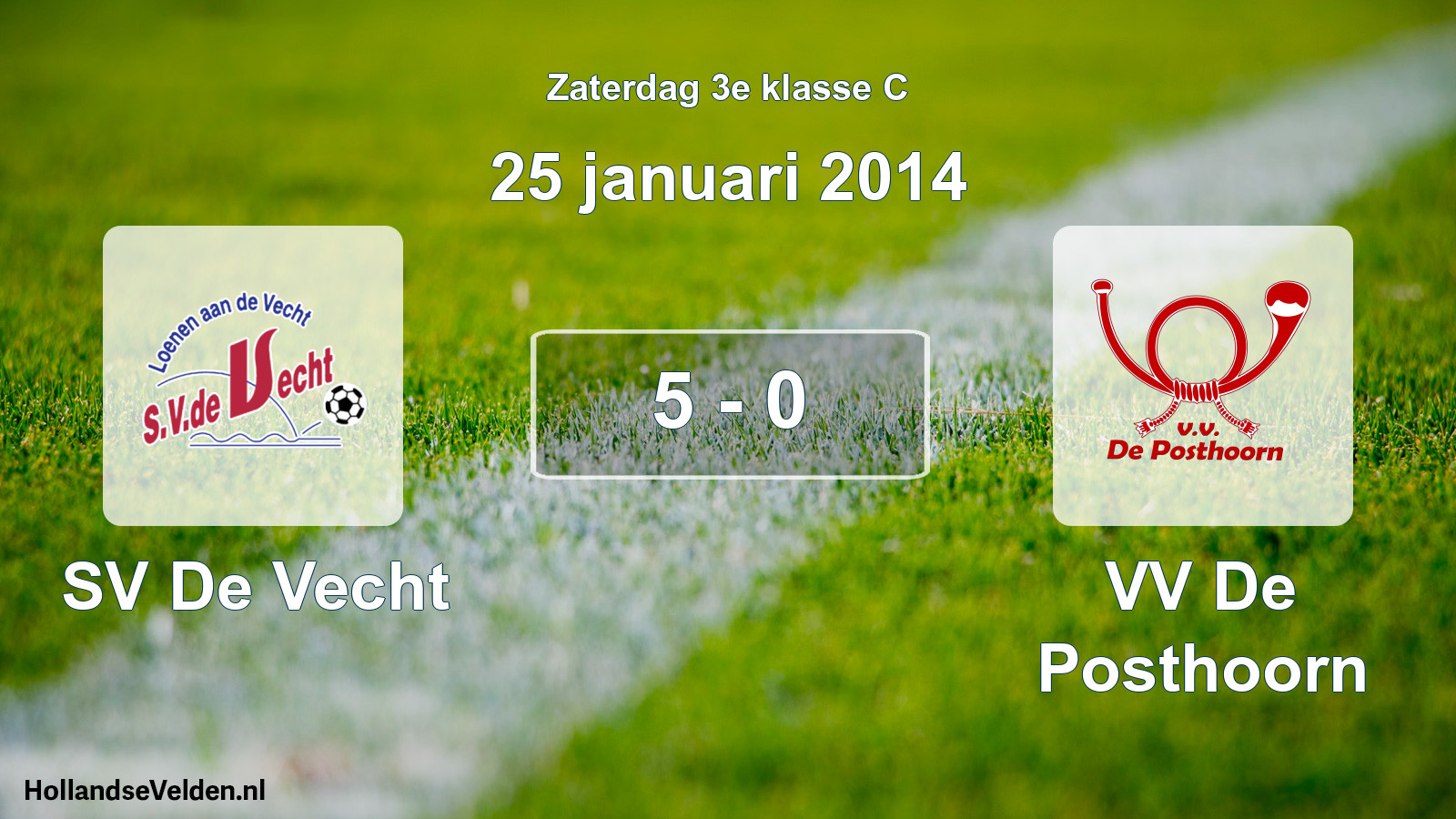 Total number of matches played: SV De Vecht - VV De Posthoorn 5 - 0 (25 January 2014)